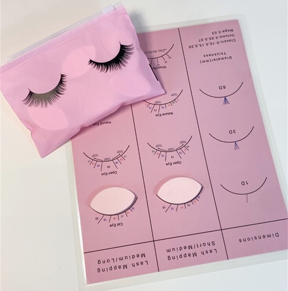 Eyelash Extension Aftercare - Beginner Lash Map Chart Wispy Lashes