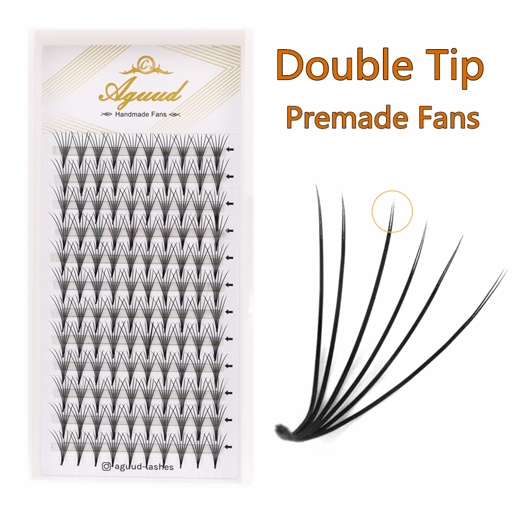 Eyelash Extension Double Volume - AGUUD Camellia Premade Fans Lashes Soft