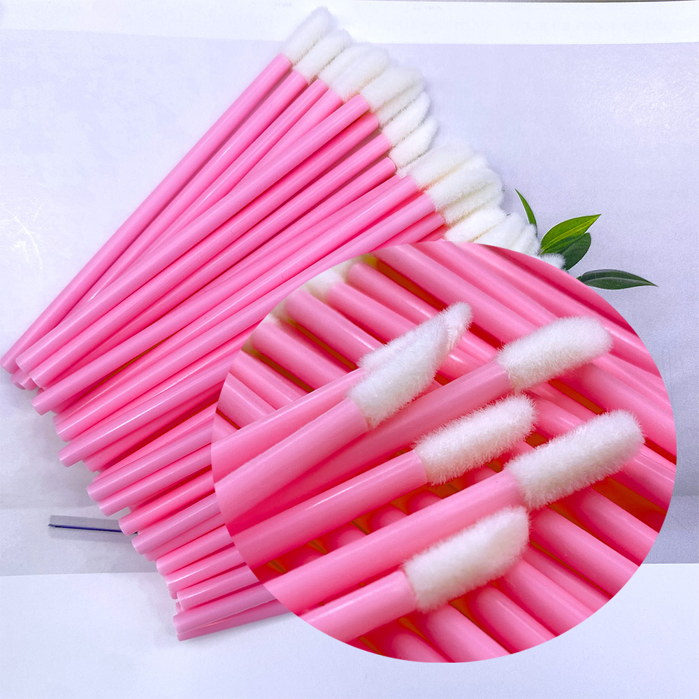 50/500PCS Disposable Lip Brush - Eyelash Extension Natural ulasan dan harga