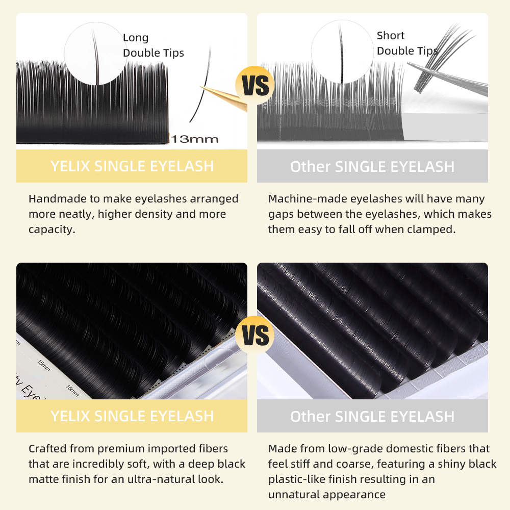Yelix Double Split Tip Ellipse - Eyelash Extension Double Volume ulasan dan harga