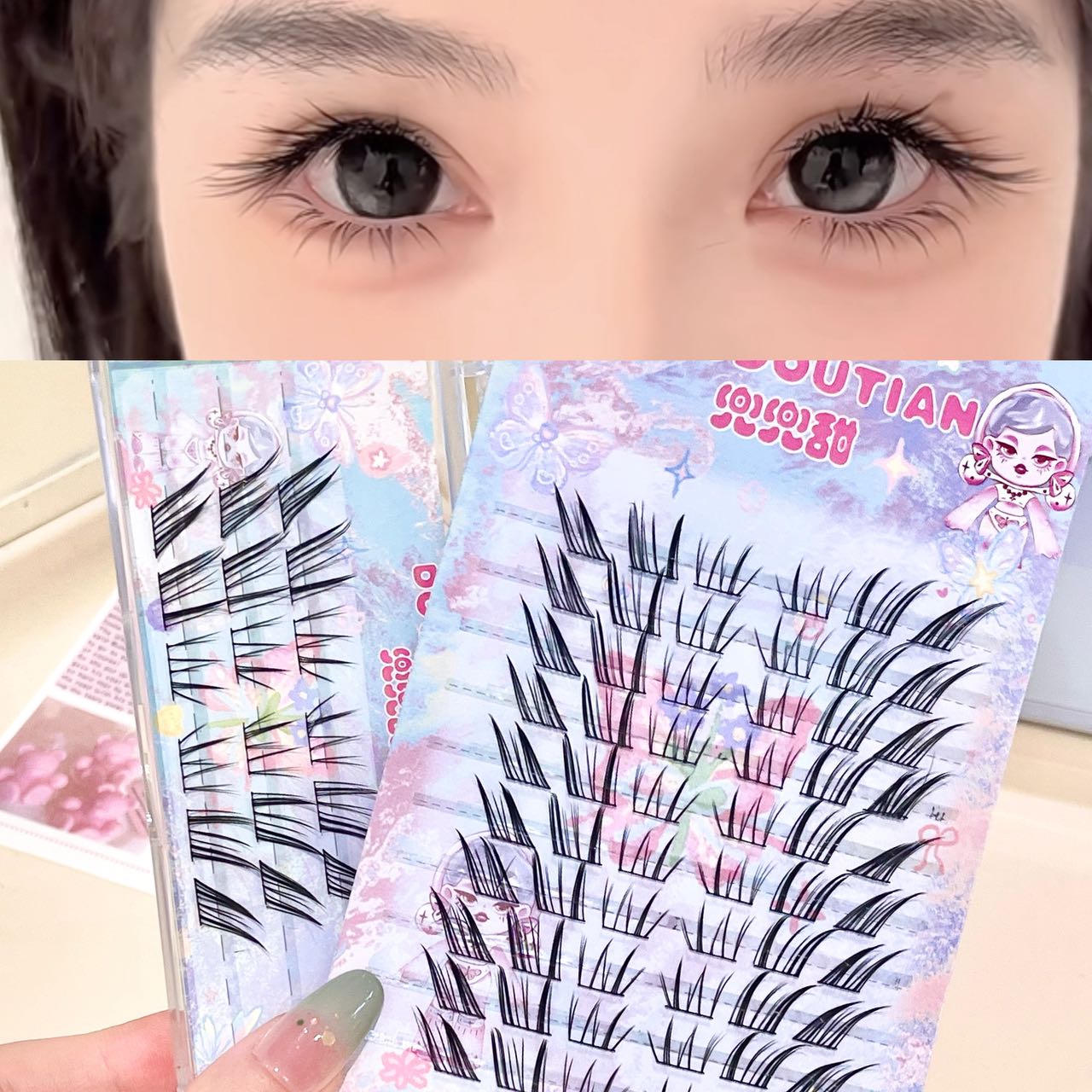 Doudoutian Cool Cat Slanted Fa - Eyelash Extension Natural ulasan dan harga