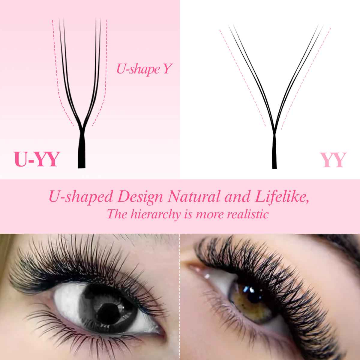 ARISON U-shape YY Lashes Doubl - Eyelash Extension Double Volume ulasan dan harga