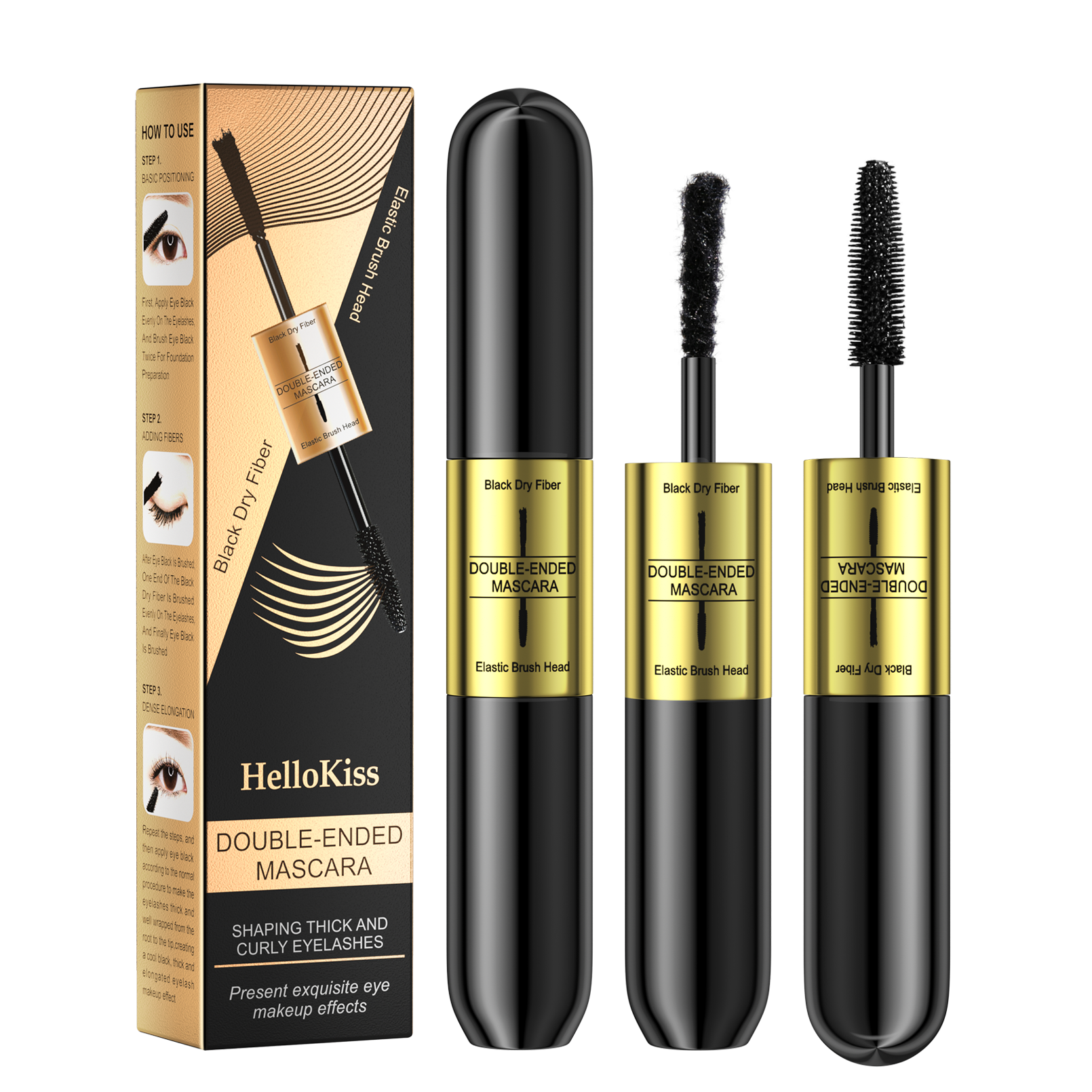Double-ended 3D Mascara Waterp - Eyelash Extension Double Volume ulasan dan harga
