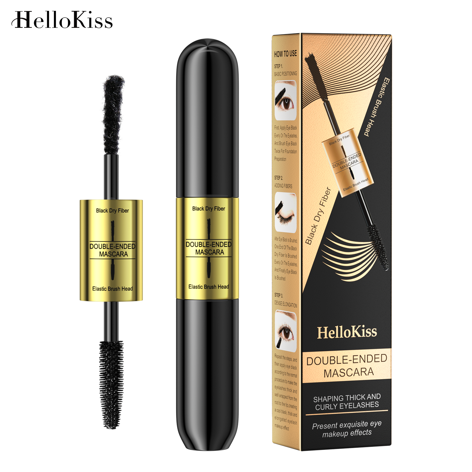 Double-ended 3D Mascara Waterp - Eyelash Extension Double Volume ulasan dan harga