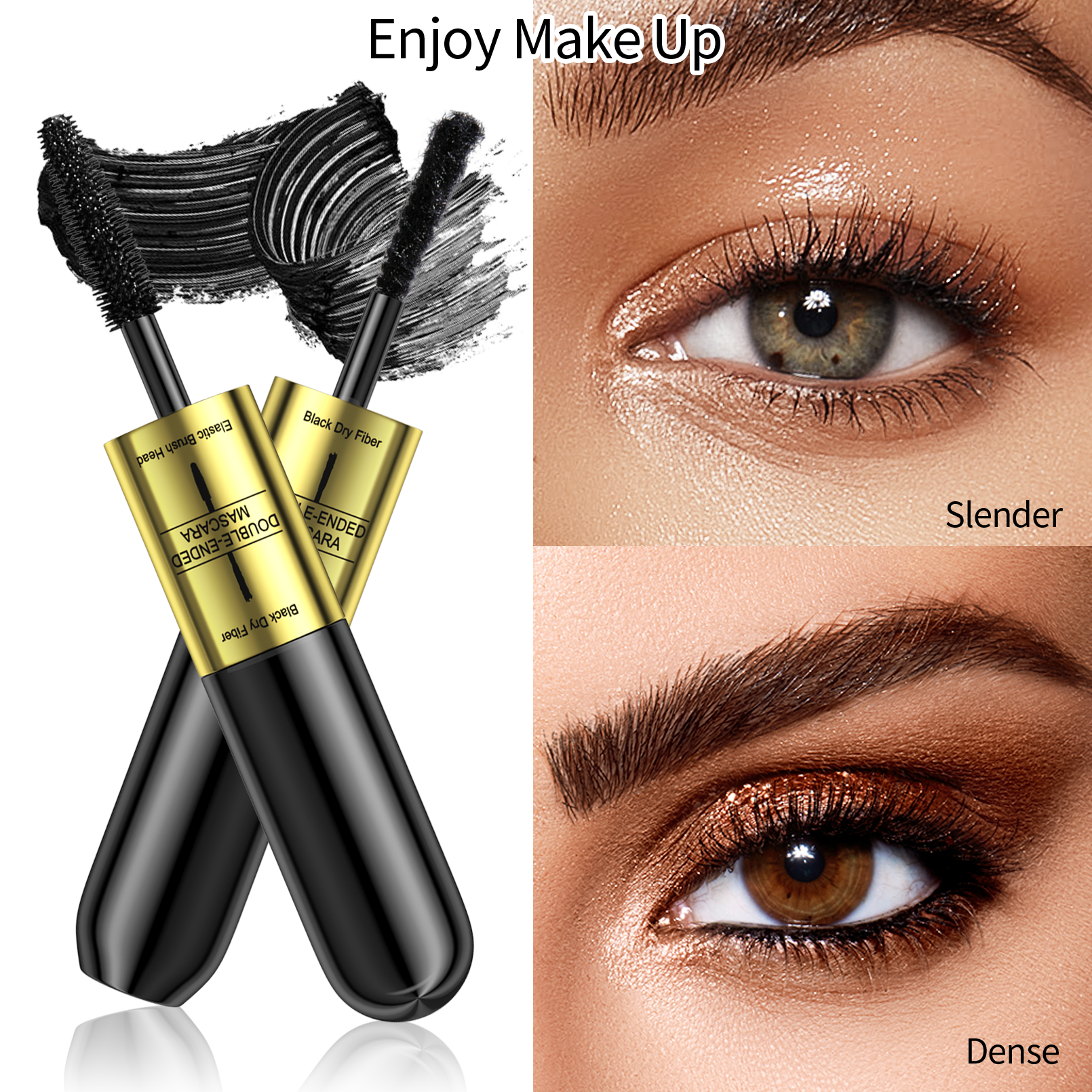 Double-ended 3D Mascara Waterp - Eyelash Extension Double Volume ulasan dan harga