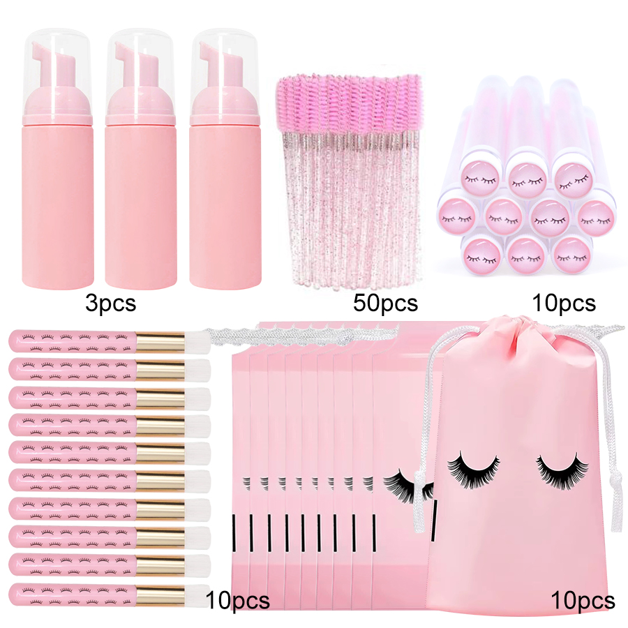 83PCS Lash Shampoo Bottles Bru - Eyelash Extension Aftercare ulasan dan harga