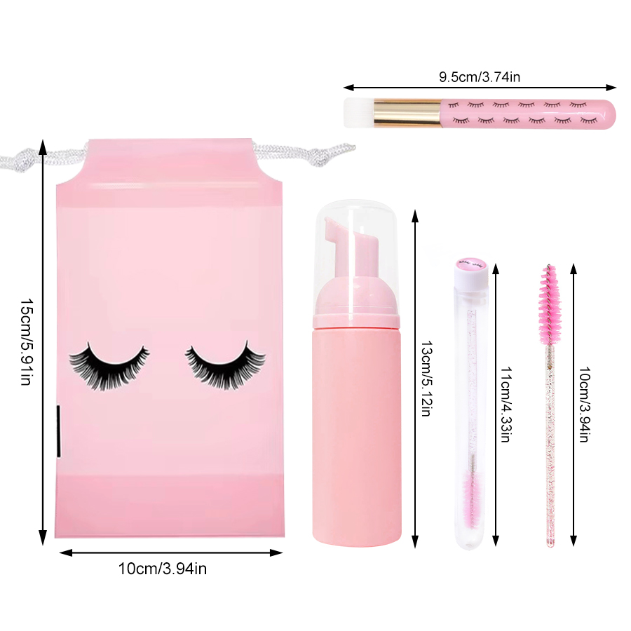 83PCS Lash Shampoo Bottles Bru - Eyelash Extension Aftercare ulasan dan harga