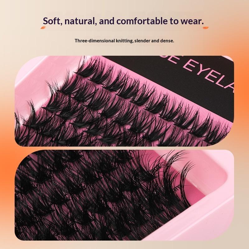 10Row 140 Clusters Fluffy Thic - Eyelash Extension Natural ulasan dan harga