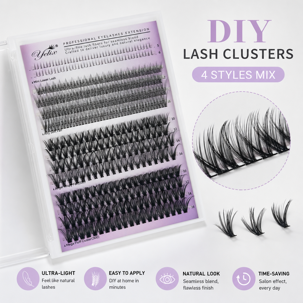 Yelix DIY Clusters Lashes Big  - Eyelash Extension Natural ulasan dan harga