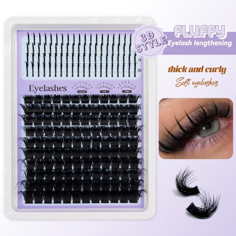 14 Rows Lash Clusters Spikes E - Eyelash Extension Natural ulasan dan harga