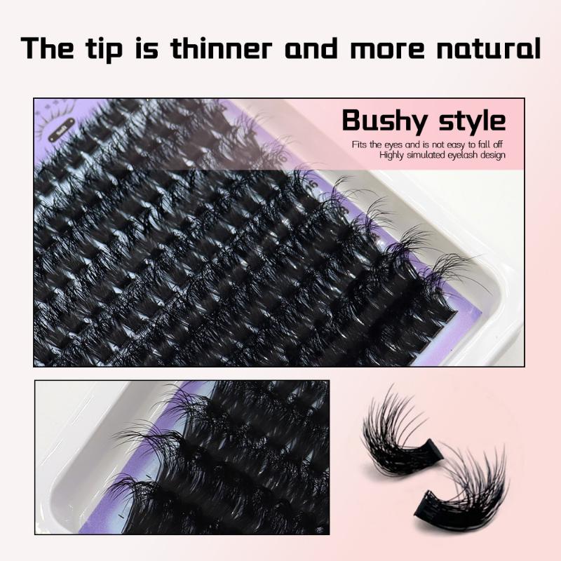 14 Rows Lash Clusters Spikes E - Eyelash Extension Natural ulasan dan harga