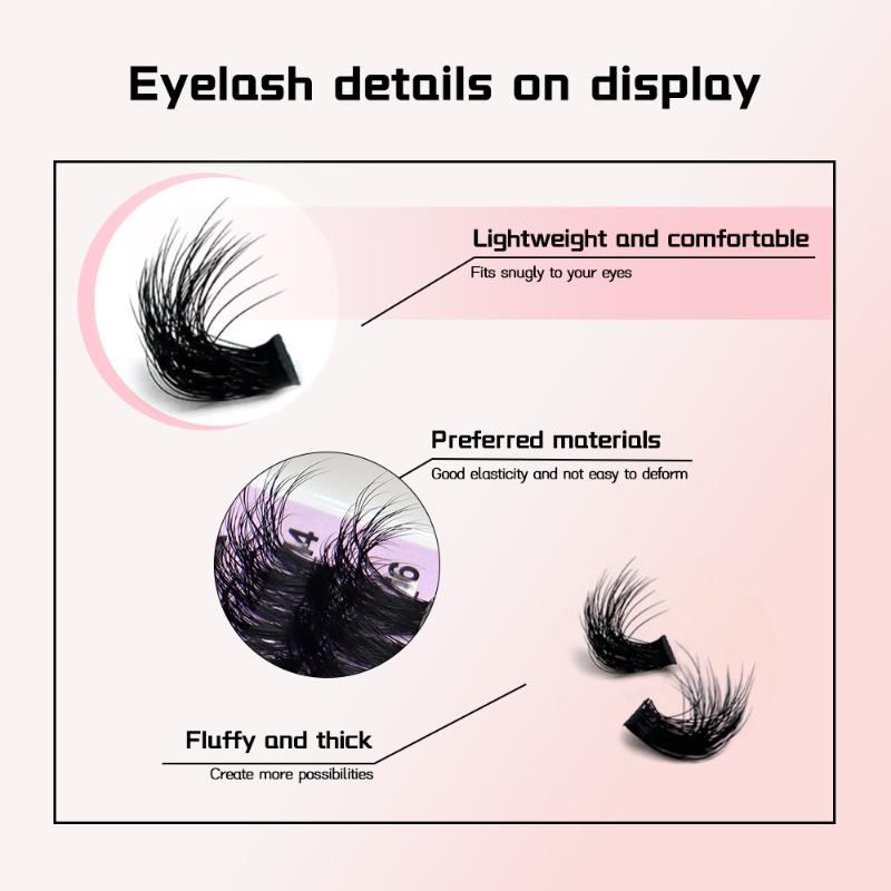14 Rows Lash Clusters Spikes E - Eyelash Extension Natural ulasan dan harga