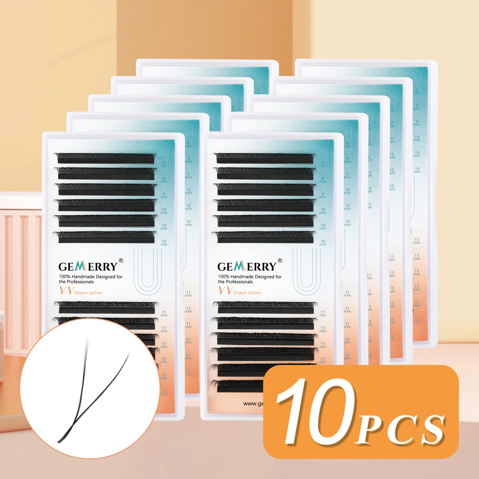 GEMEERY 10PCS YY Eyelash Exten - Eyelash Extension Double Volume ulasan dan harga