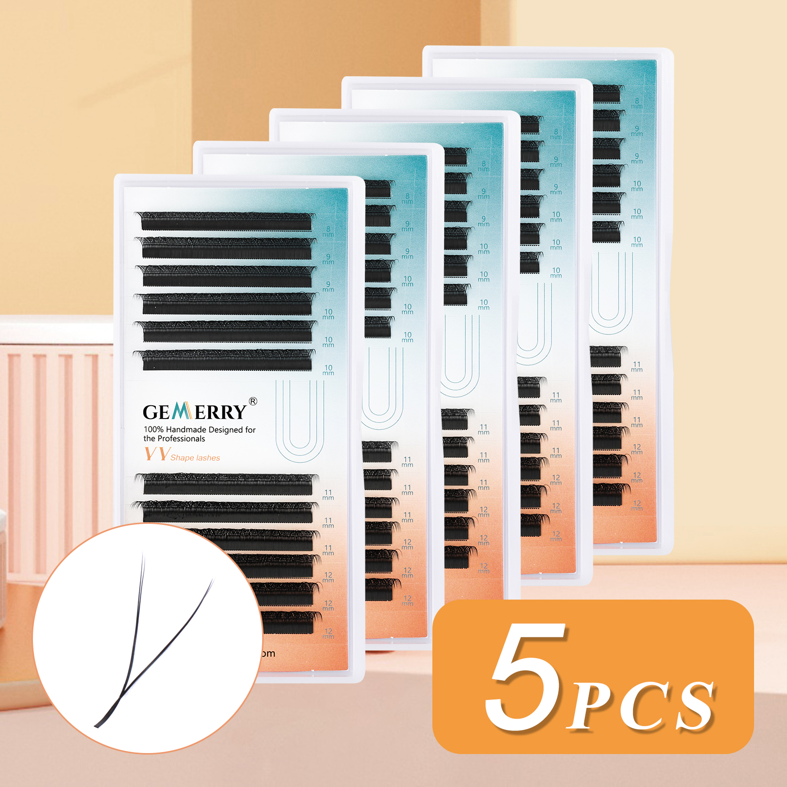 GEMEERY 10PCS YY Eyelash Exten - Eyelash Extension Double Volume ulasan dan harga