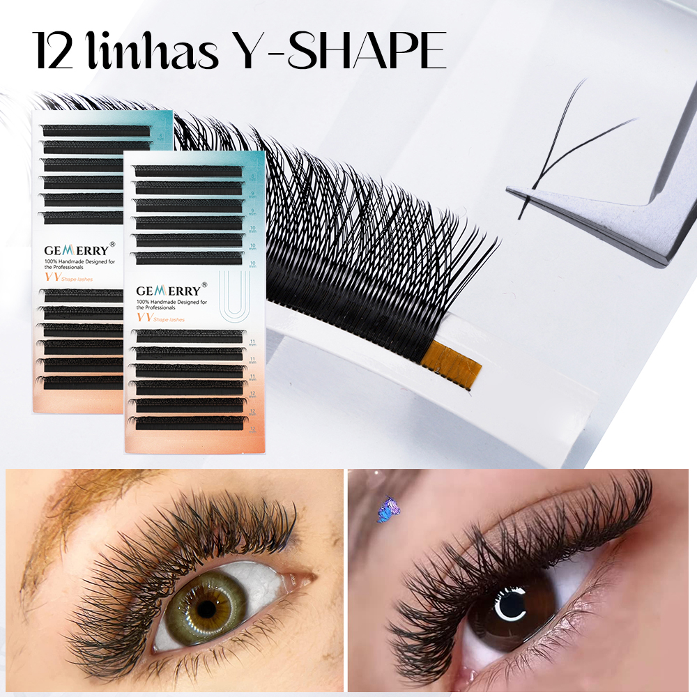 GEMEERY 10PCS YY Eyelash Exten - Eyelash Extension Double Volume ulasan dan harga
