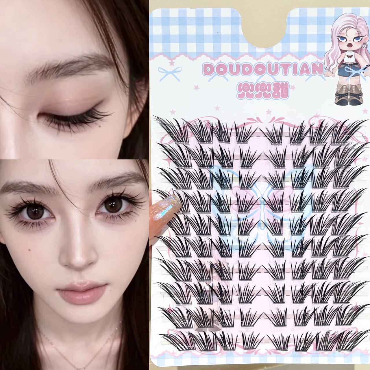 Doudoutian Fox Thai Manga Slan - Eyelash Extension Natural ulasan dan harga