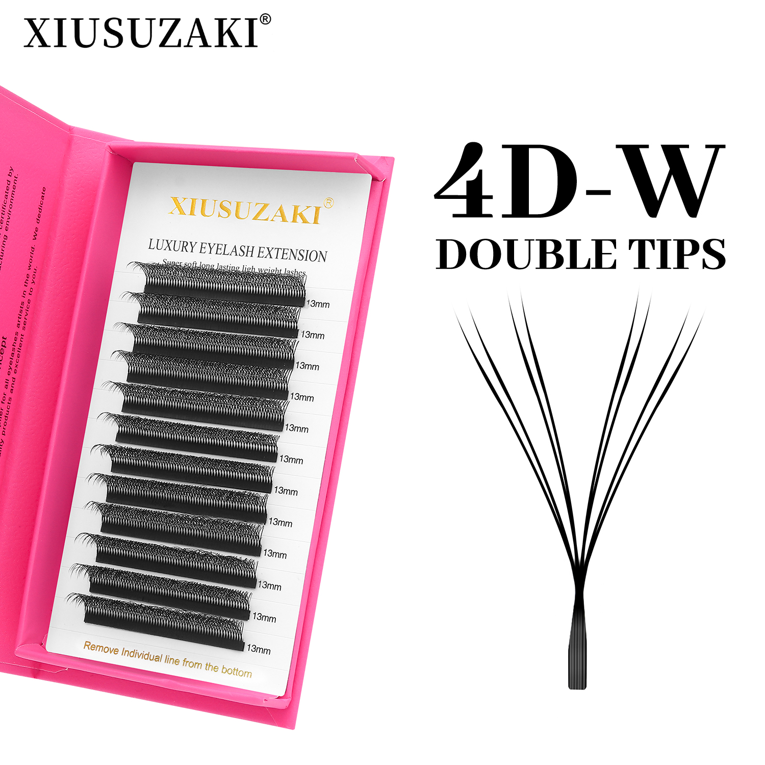 XIUSUZAKI 8D W Shaped Lashes D - Eyelash Extension Double Volume ulasan dan harga