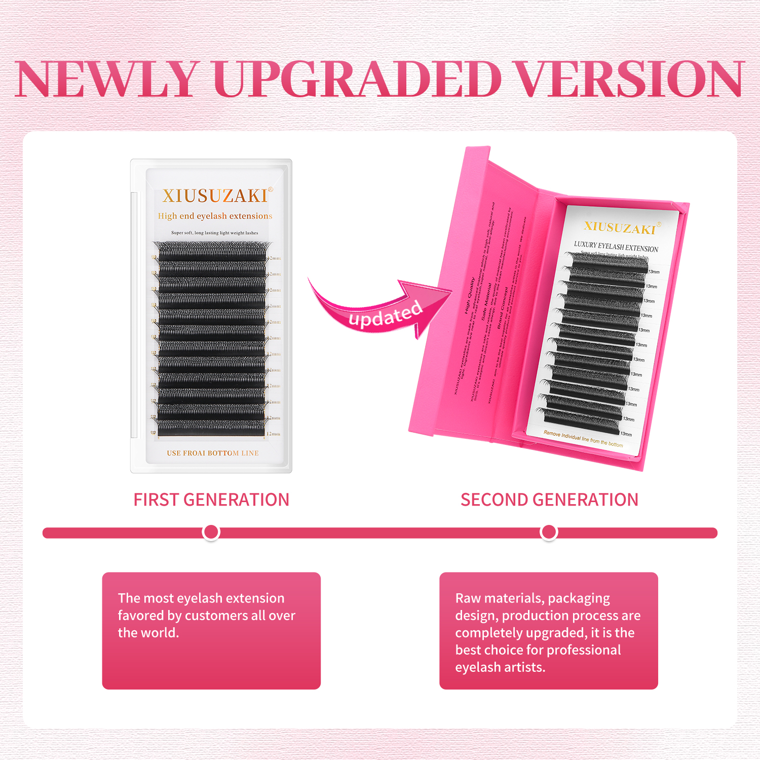 XIUSUZAKI 8D W Shaped Lashes D - Eyelash Extension Double Volume ulasan dan harga
