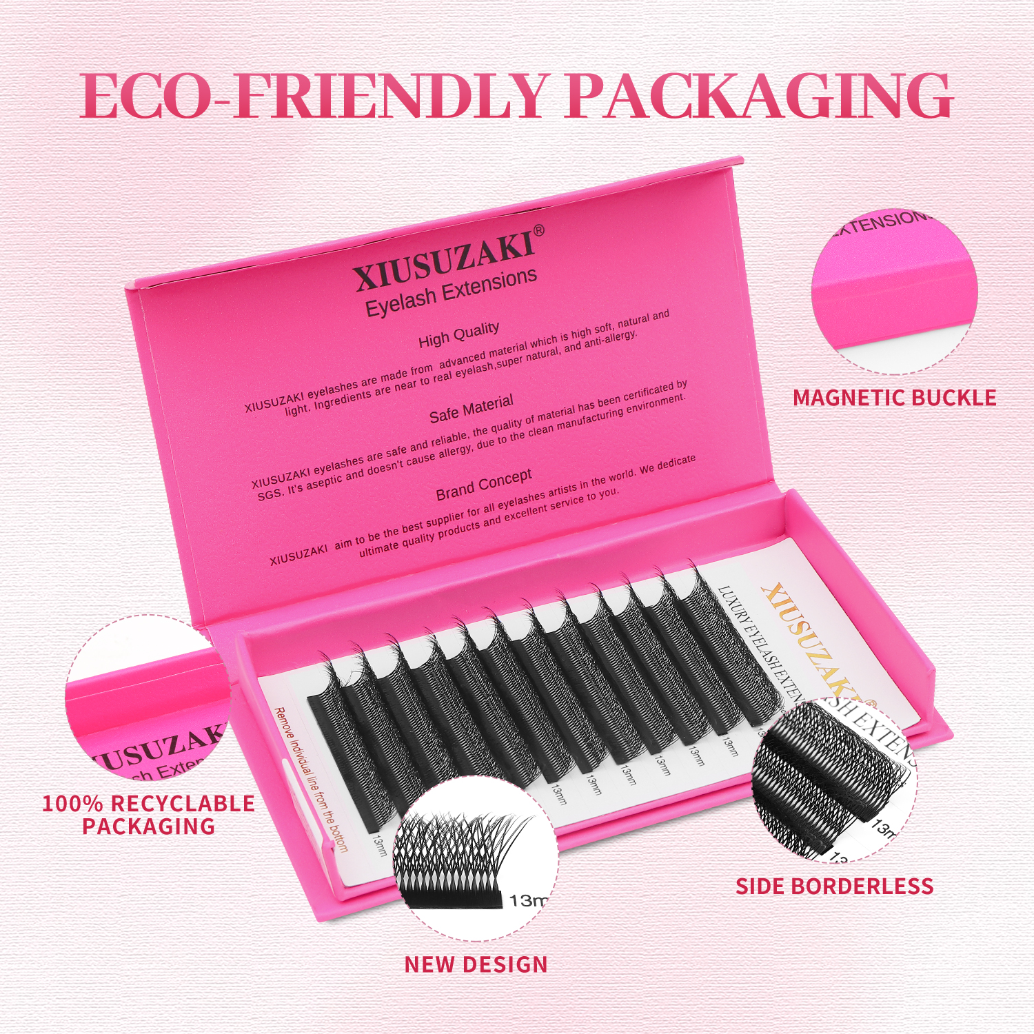 XIUSUZAKI 8D W Shaped Lashes D - Eyelash Extension Double Volume ulasan dan harga