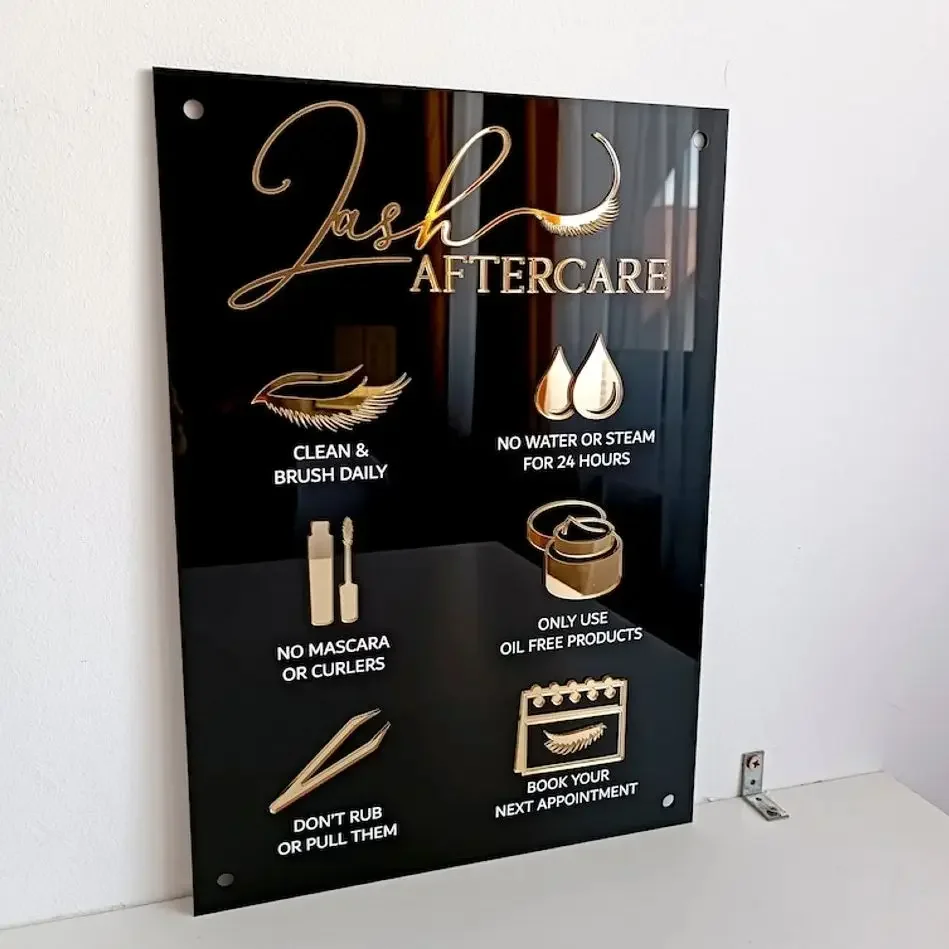 Aftercare Sign for Lash Extens - Eyelash Extension Aftercare ulasan dan harga