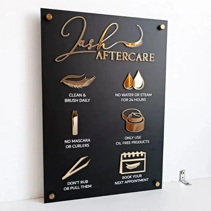 Aftercare Sign for Lash Extens - Eyelash Extension Aftercare ulasan dan harga