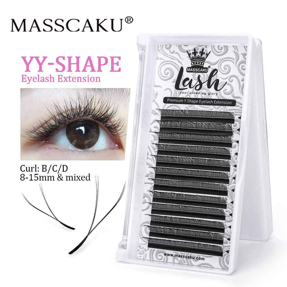 Hot Selling Masscaku YY Shape  - Eyelash Extension Double Volume ulasan dan harga