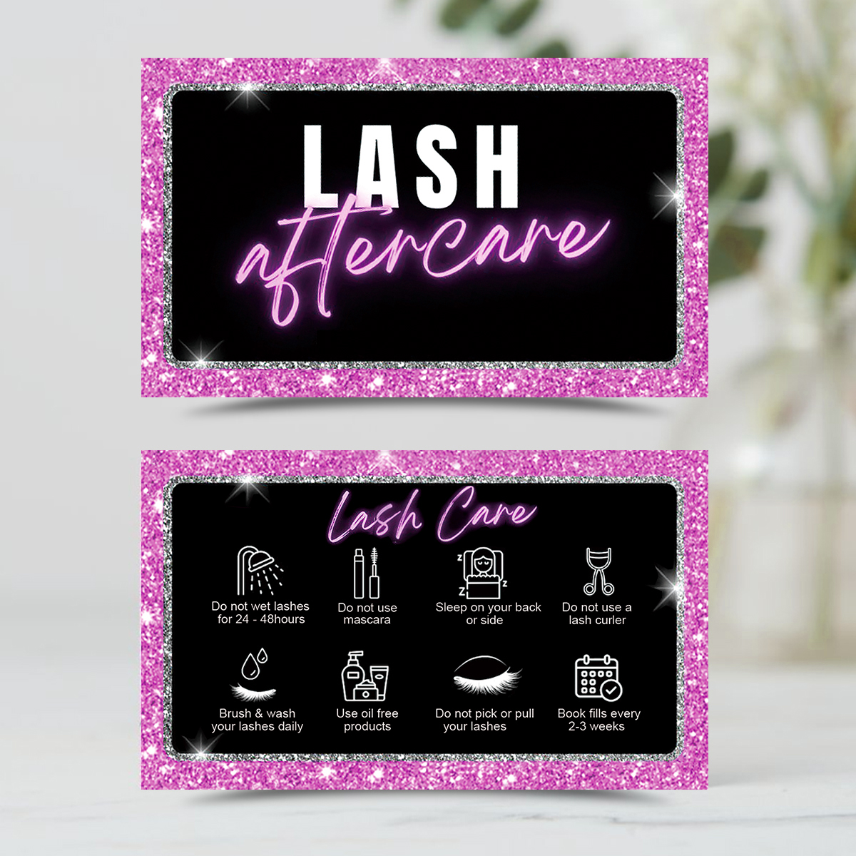 50pcs/Lot Eyelash Business Car - Eyelash Extension Aftercare ulasan dan harga
