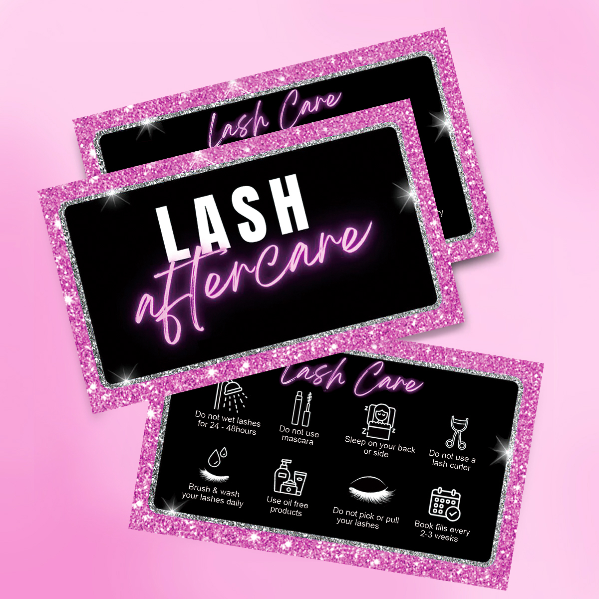50pcs/Lot Eyelash Business Car - Eyelash Extension Aftercare ulasan dan harga