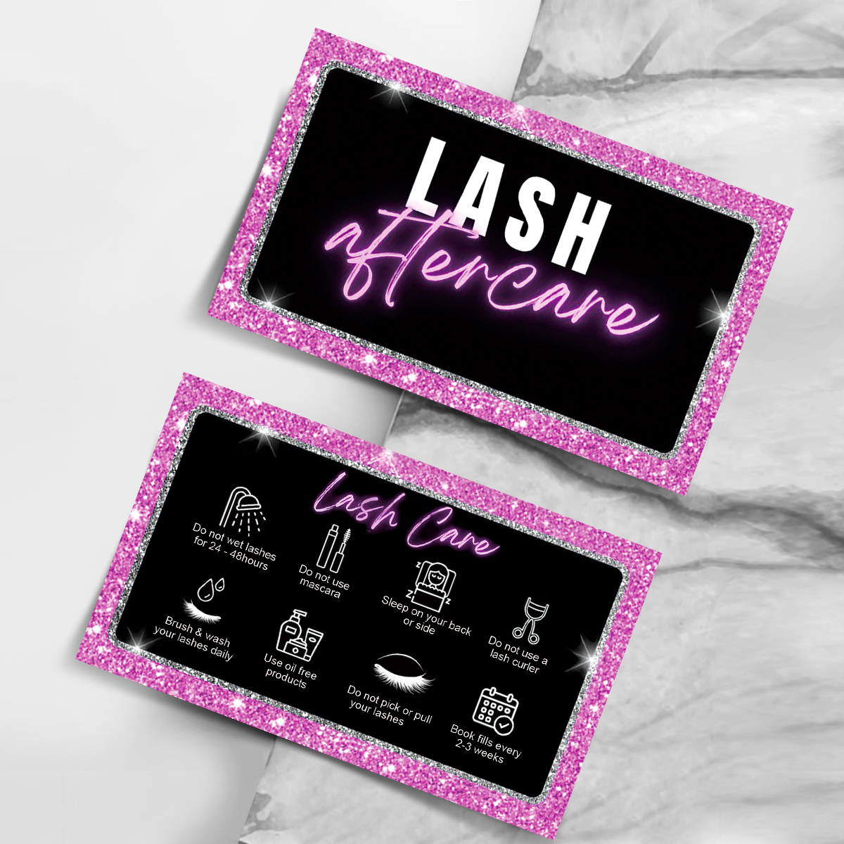 50pcs/Lot Eyelash Business Car - Eyelash Extension Aftercare ulasan dan harga
