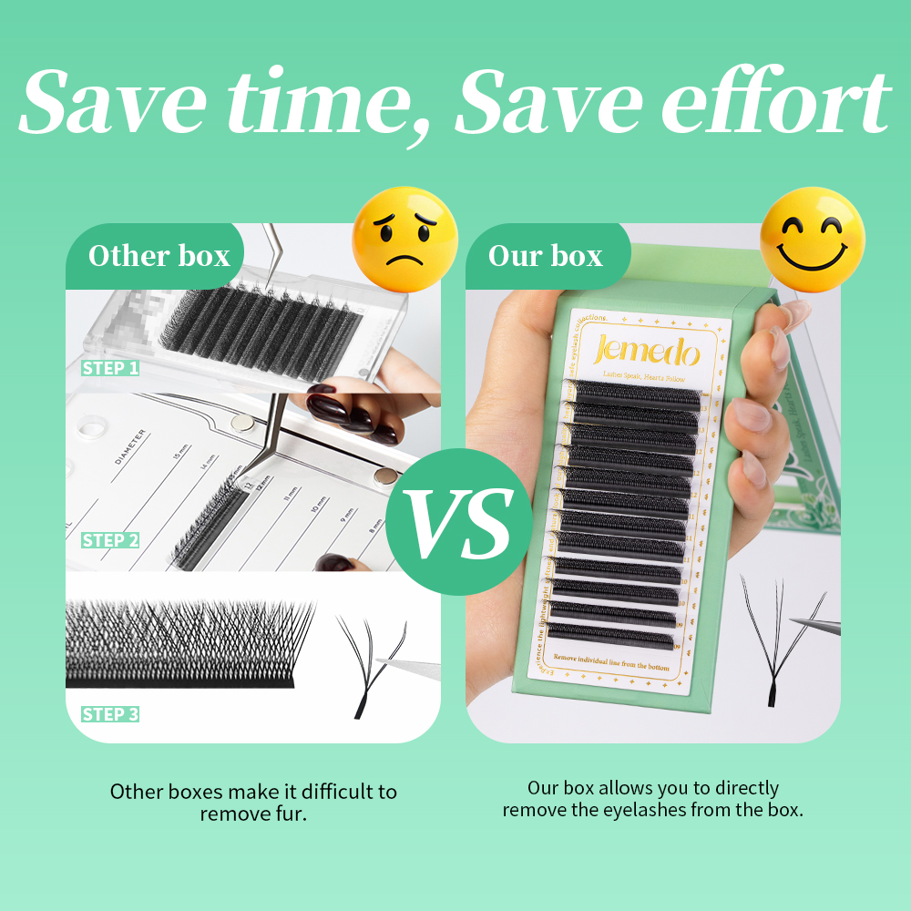 JEMEDO Double Tips 3DW Eyelash - Eyelash Extension Double Volume ulasan dan harga