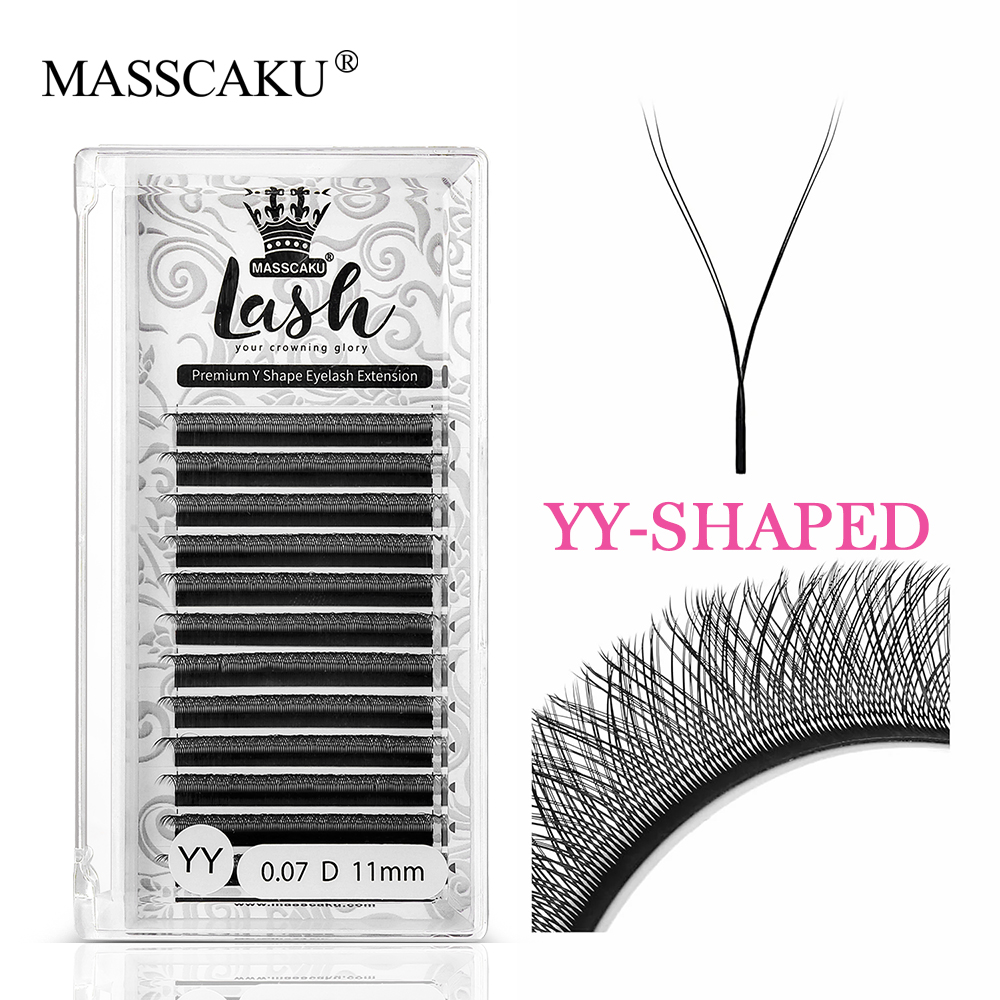 MASSCAKU Hot Selling Natural P - Eyelash Extension Double Volume ulasan dan harga
