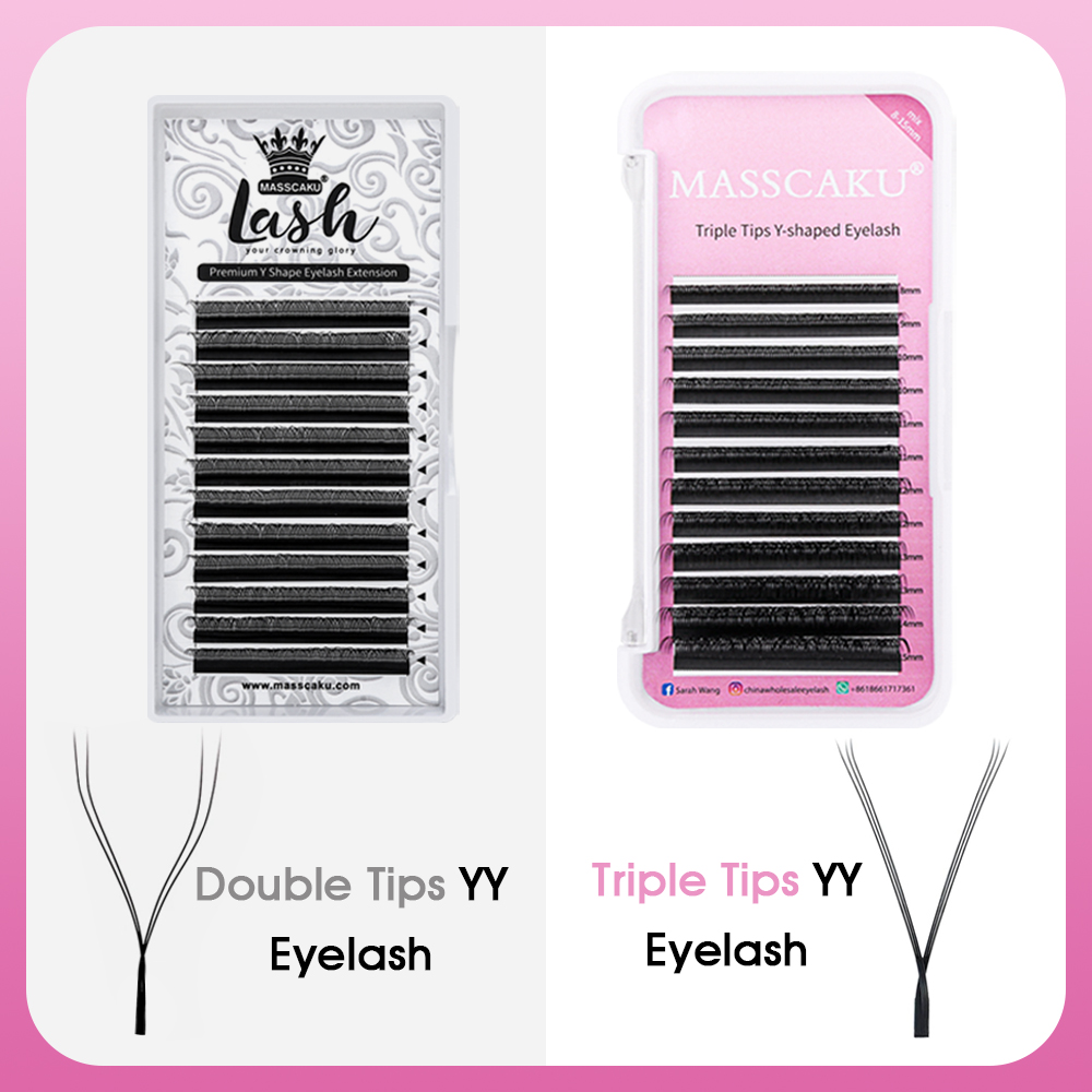 MASSCAKU Hot Selling Natural P - Eyelash Extension Double Volume ulasan dan harga
