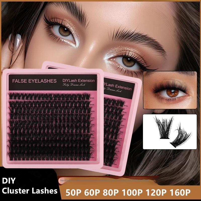 New 10Row 140 Clusters Fluffy  - Eyelash Extension Natural ulasan dan harga