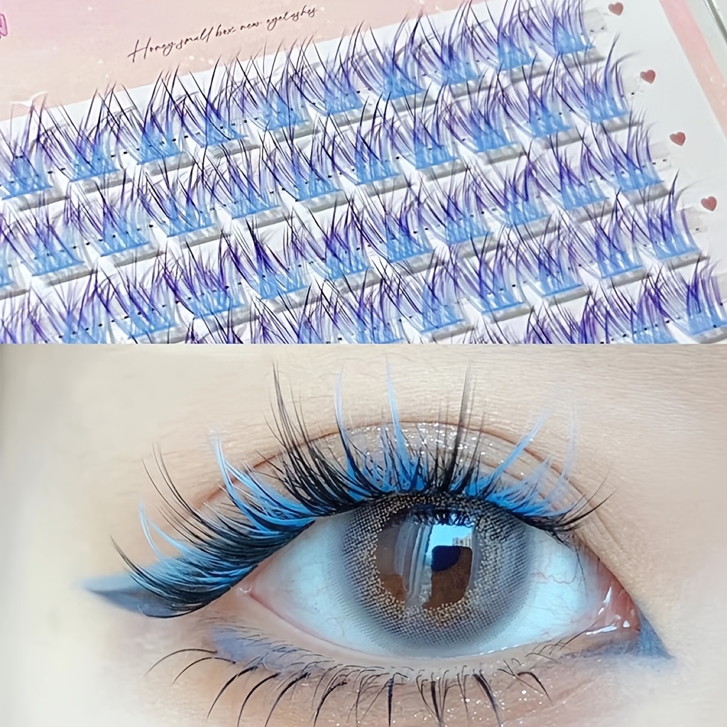 Mixiaohe Colorful Eyelashes 60 - Eyelash Extension Natural ulasan dan harga