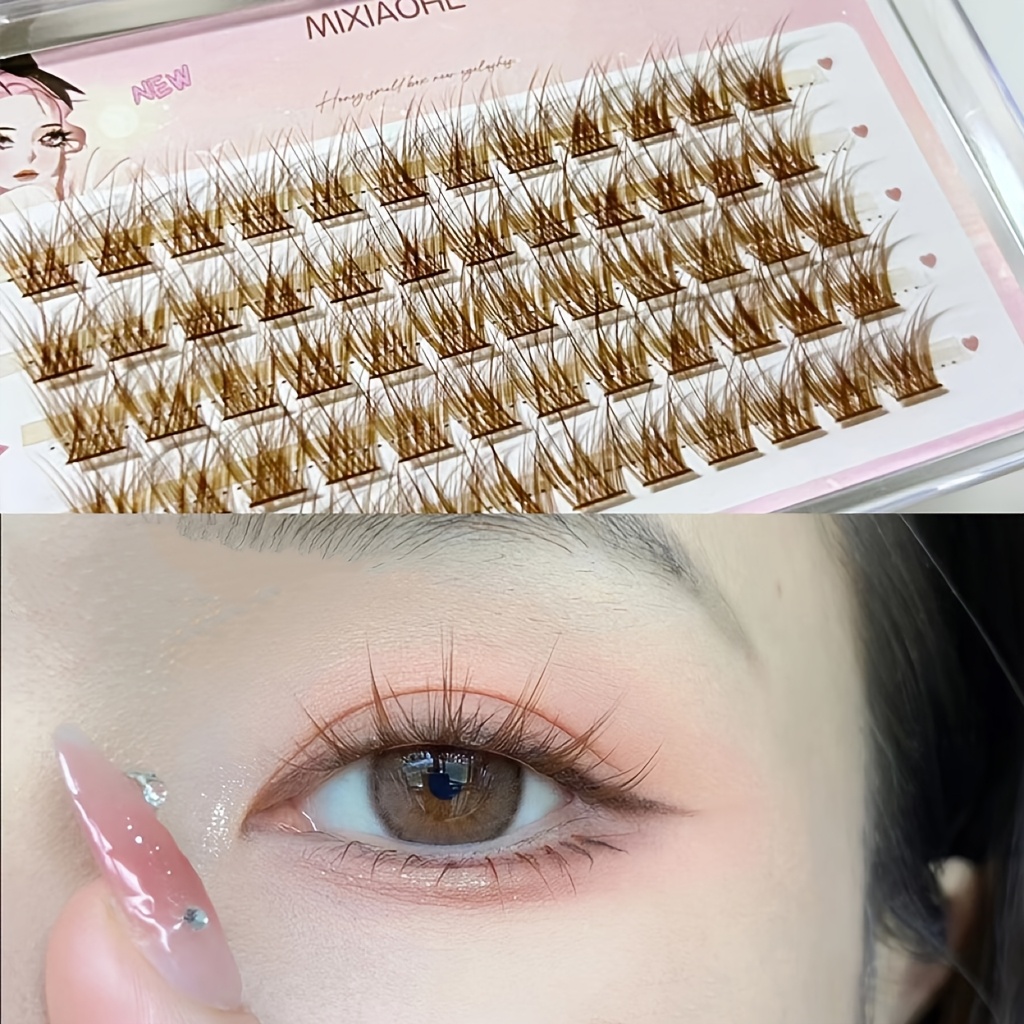 Mixiaohe Colorful Eyelashes 60 - Eyelash Extension Natural ulasan dan harga