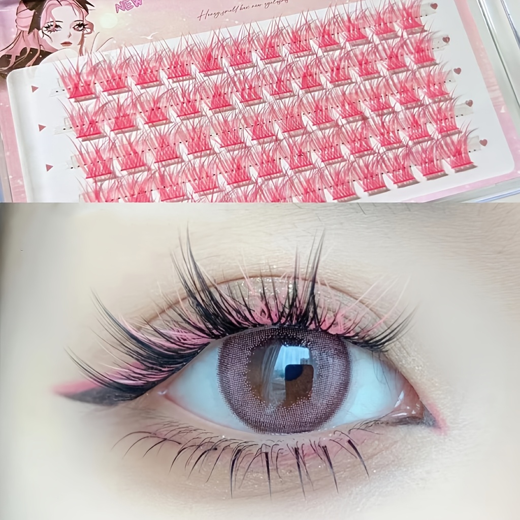 Mixiaohe Colorful Eyelashes 60 - Eyelash Extension Natural ulasan dan harga