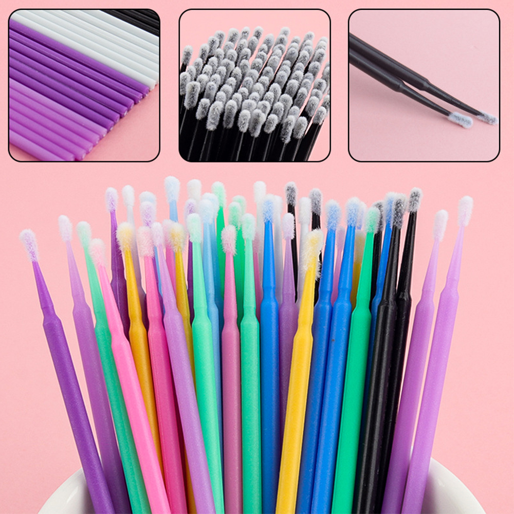 500/1000PCS Micro Brushes Eyel - Eyelash Extension Removal ulasan dan harga