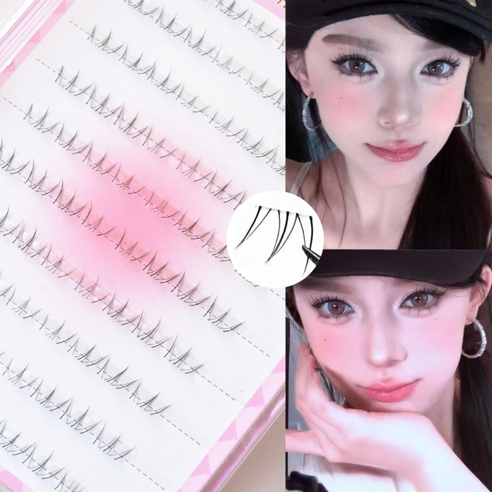 Cat's Eye Bottom Lashes Transp - Eyelash Extension Natural ulasan dan harga