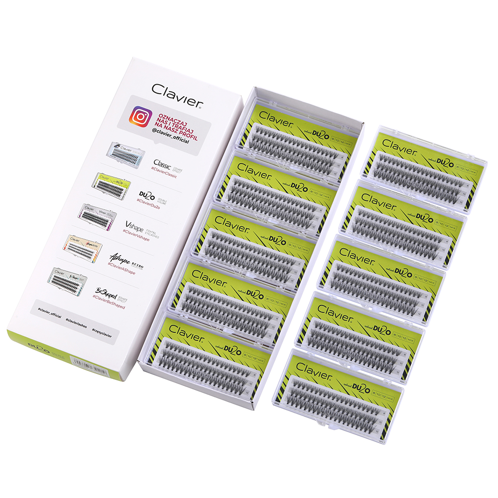 Clavier DU2O 10 Boxes Per Set  - Eyelash Extension Double Volume ulasan dan harga