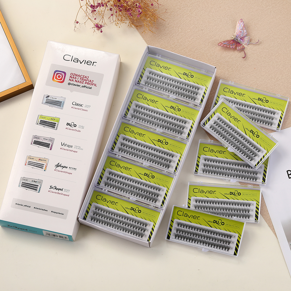 Clavier DU2O 10 Boxes Per Set  - Eyelash Extension Double Volume ulasan dan harga