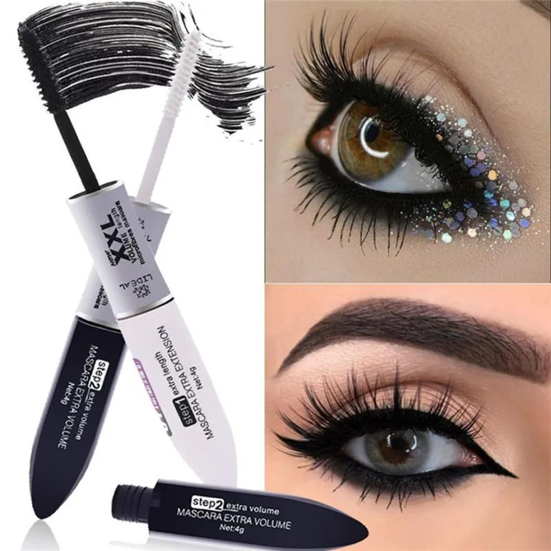 Makeup 2 IN 1 4D Silk Fiber Ey - Eyelash Extension Double Volume ulasan dan harga