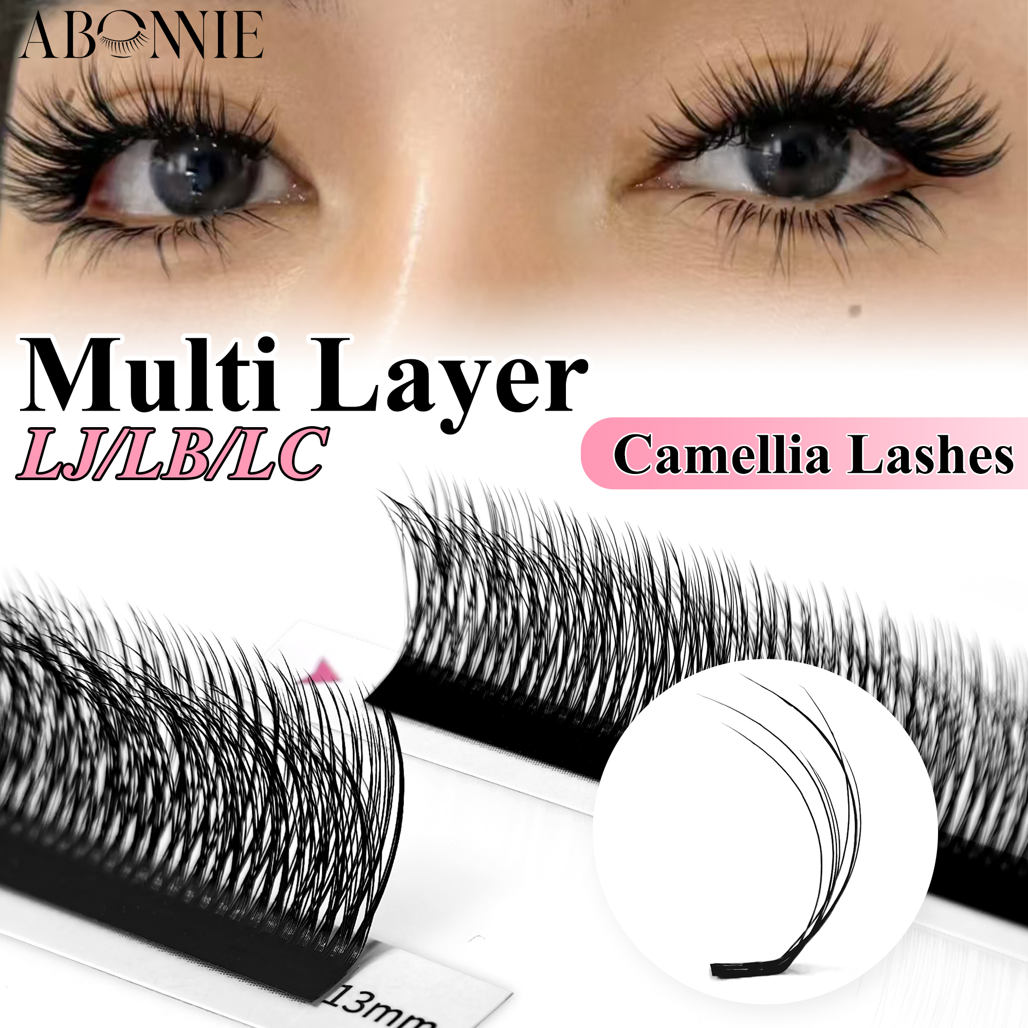 ABONNIE Double-layer Camellia  - Eyelash Extension Double Volume ulasan dan harga