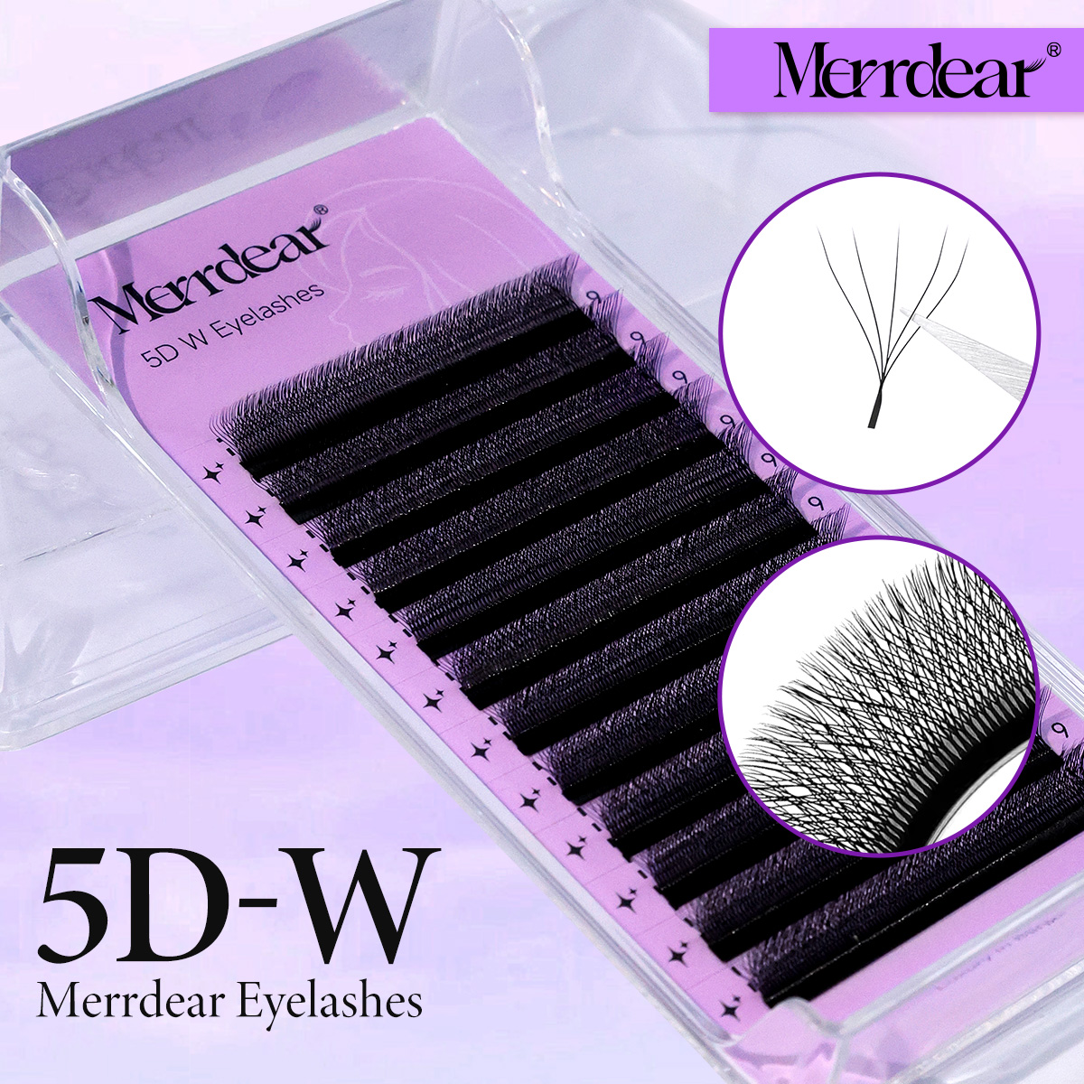 MerrdearWholesale 10trays/set  - Eyelash Extension Double Volume ulasan dan harga