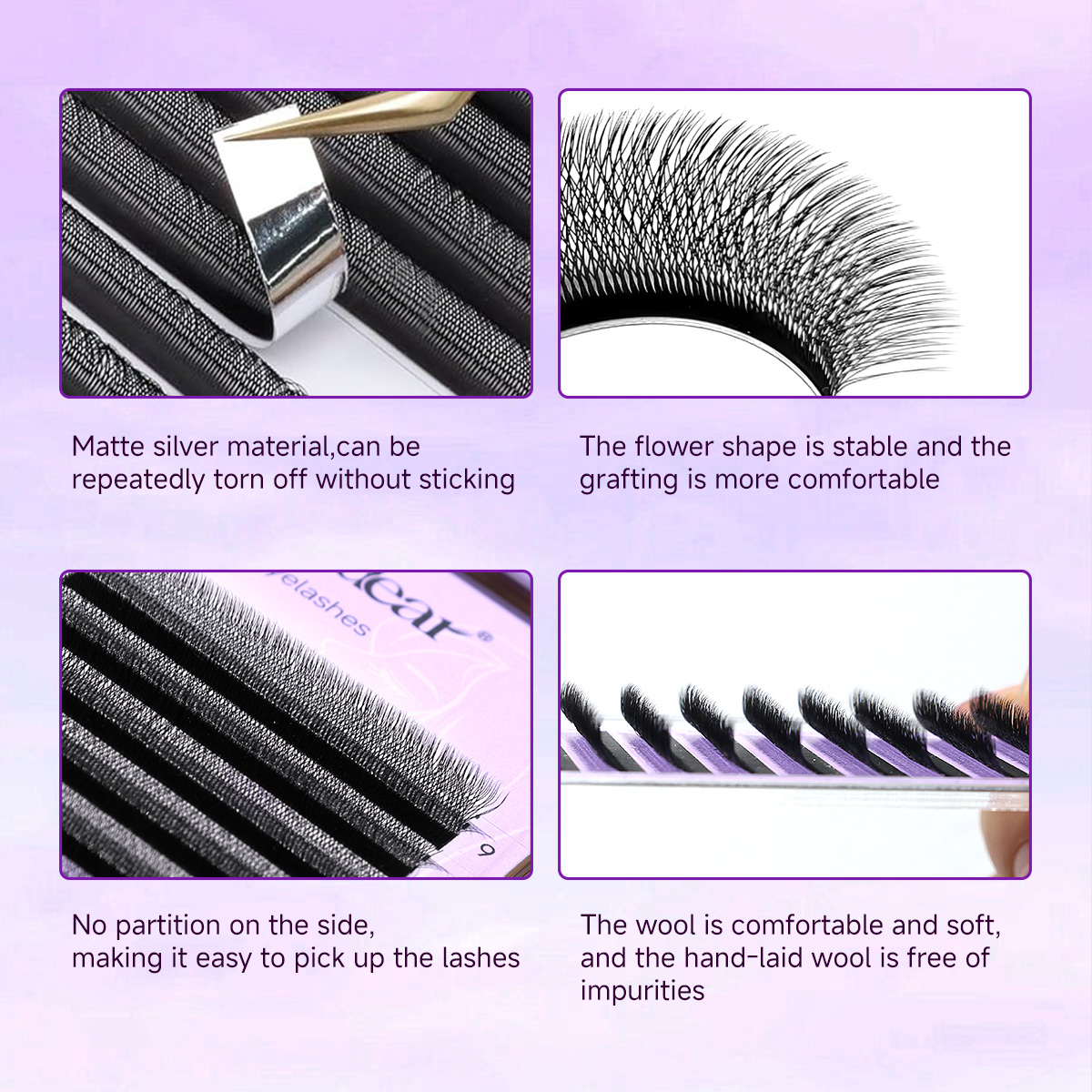 MerrdearWholesale 10trays/set  - Eyelash Extension Double Volume ulasan dan harga
