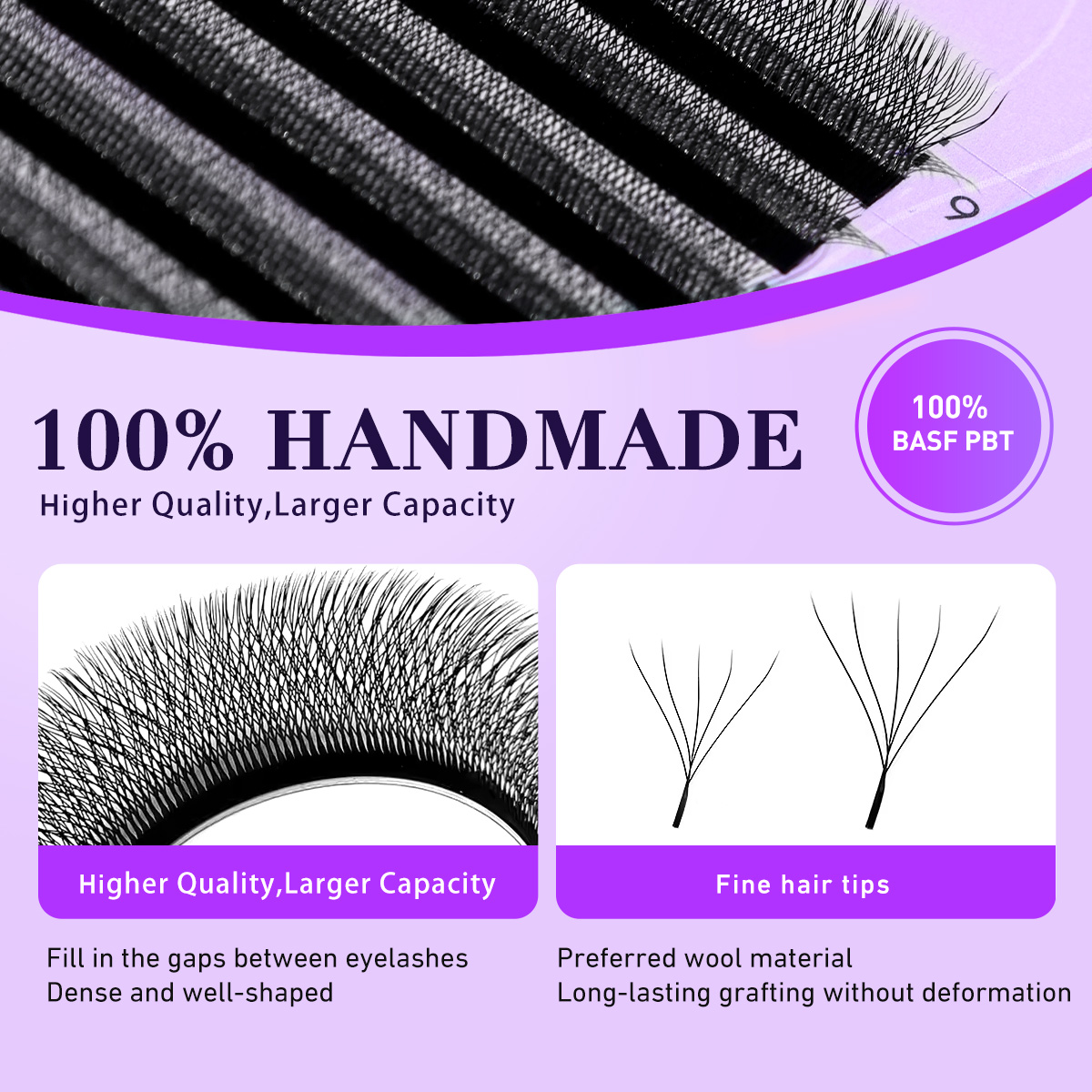 MerrdearWholesale 10trays/set  - Eyelash Extension Double Volume ulasan dan harga